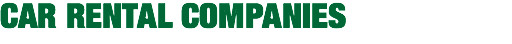 CAR RENTAL COMPANIES